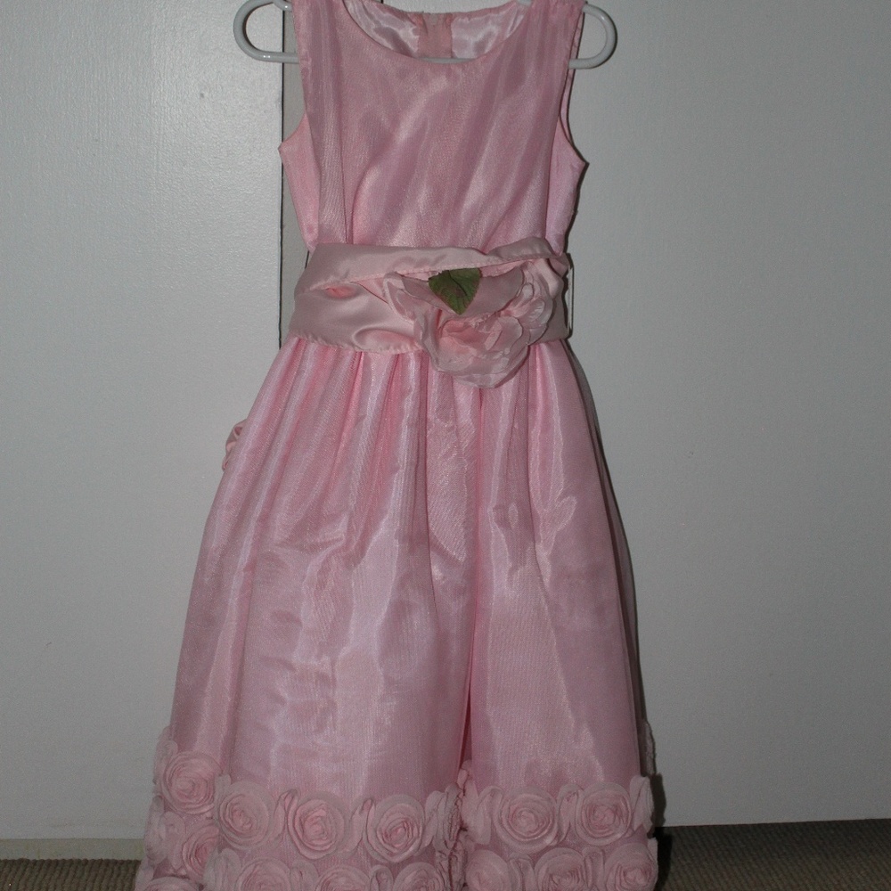 Pink Chiffon Dress in Kids
